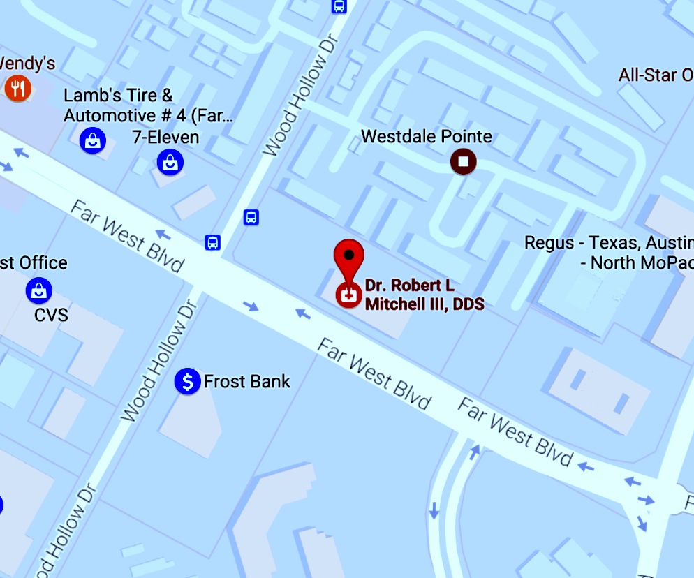 Robert Mitchell Austin Dental Location Map